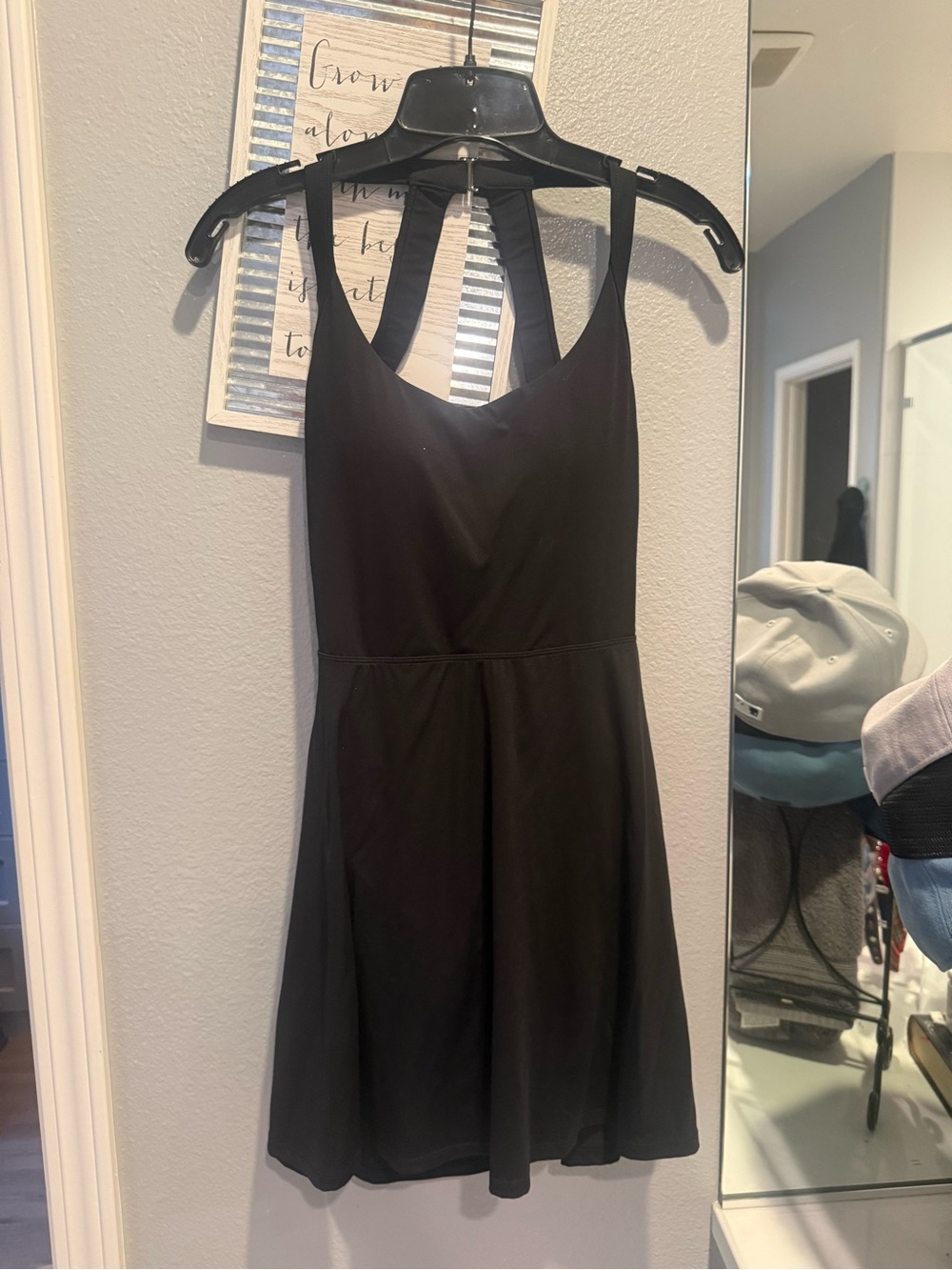 Halara Classic Black Women's Fit-and-Flare Dress